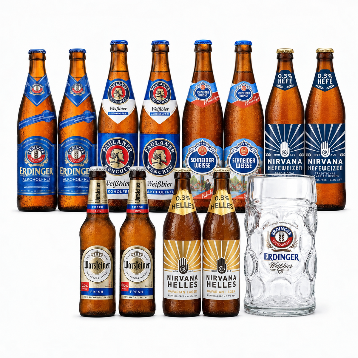 Oktoberfest Alcohol Free Beer & Erdinger Stein Mixed Case