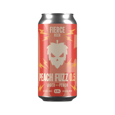 Fierce Beer Peach Fuzz – Alcohol Free Peach Pale Ale 0.5%