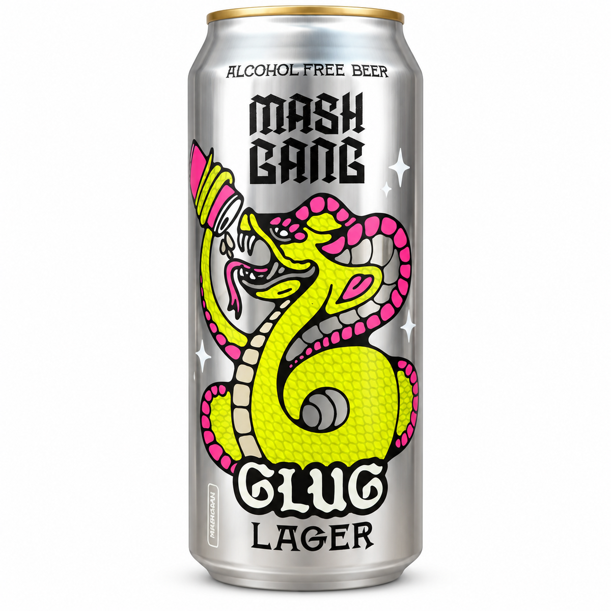 Mash Gang Glug Alcohol Free Lager 440ml (Best Before 19.11.2026)