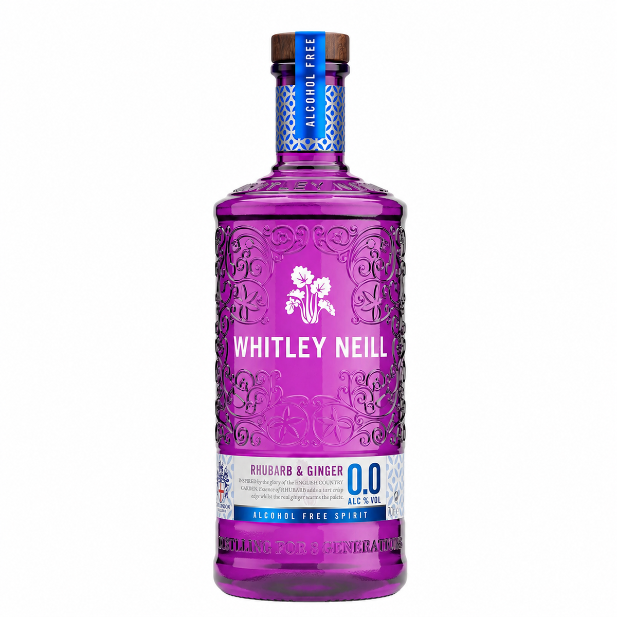 Whitley Neill Rhubarb & Ginger 0.0% Alcohol Free Gin 70cl