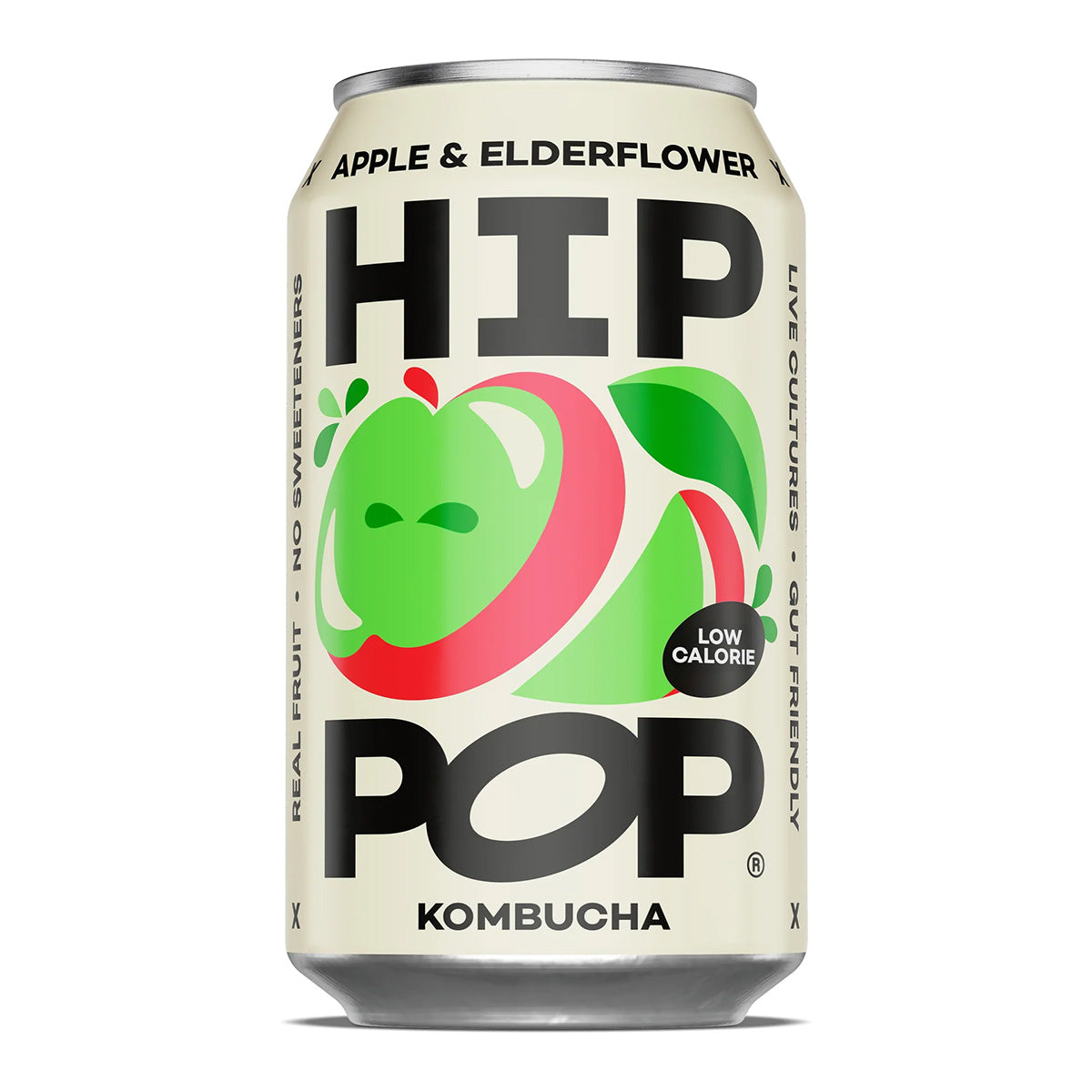 Hip Pop Apple & Elderflower Kombucha 0.0%