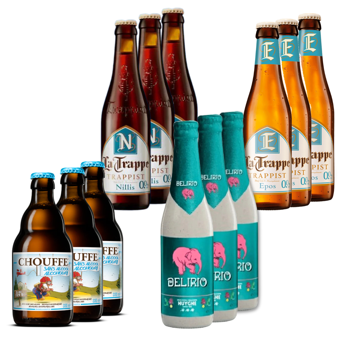 Belgian Alcohol Free Beer Box - Mixed Case 12 Pack