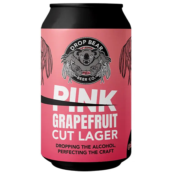 Drop Bear Pink Grapefruit Cut Lager - Alcohol Free Lager
