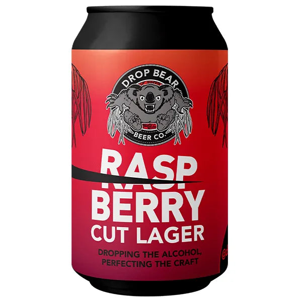 Drop Bear Raspberry Cut Lager - Non Alcoholic Lager