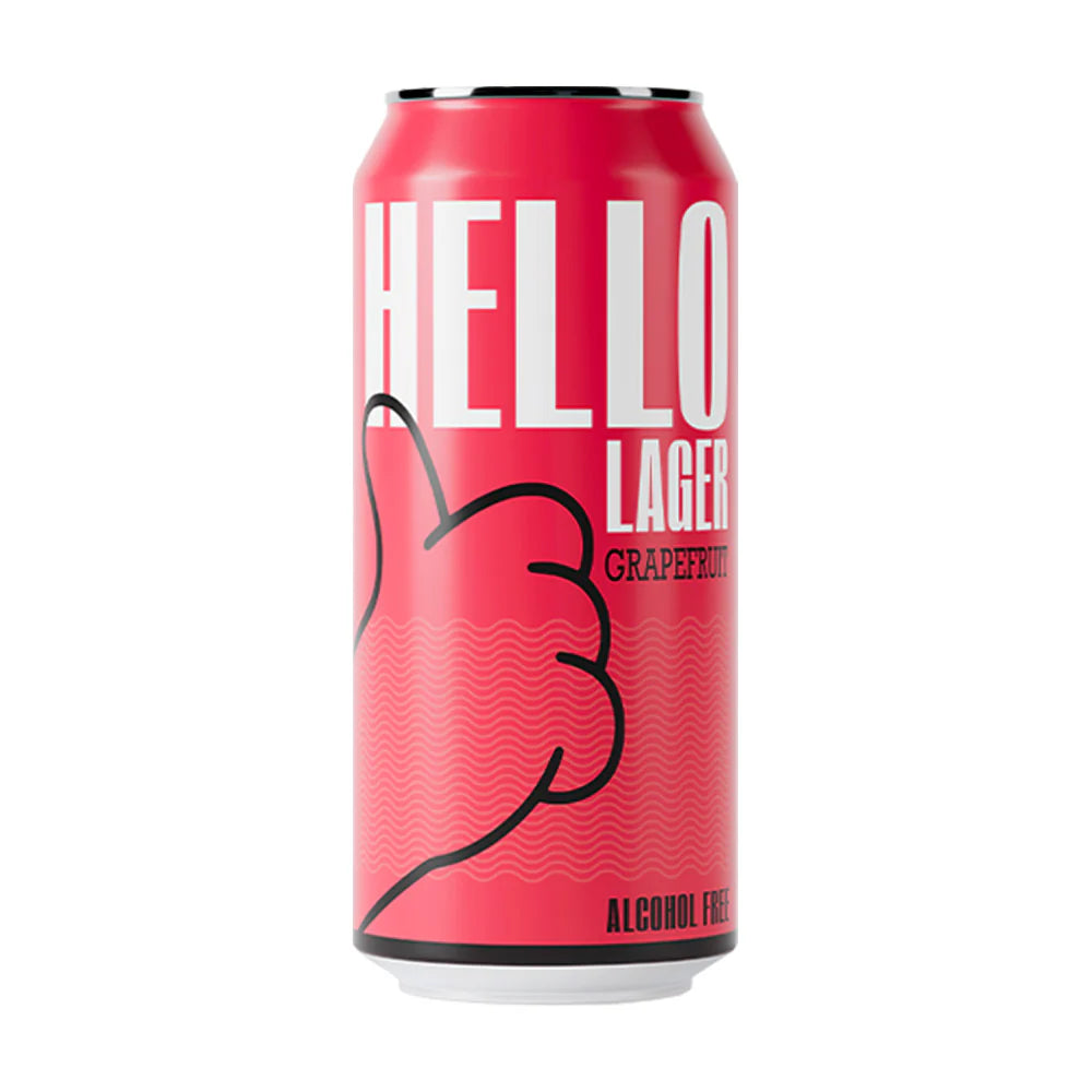 HELLO Zinging Grapefruit - Alcohol Free Helles Lager