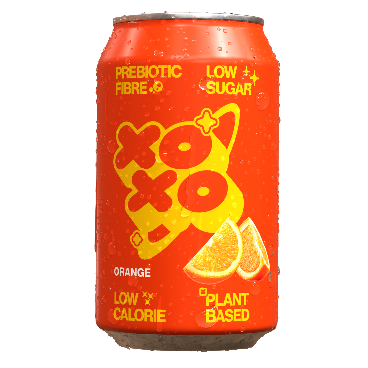 XOXO Orange Prebiotic Soda - Low Sugar Alcohol Free Soft Drink