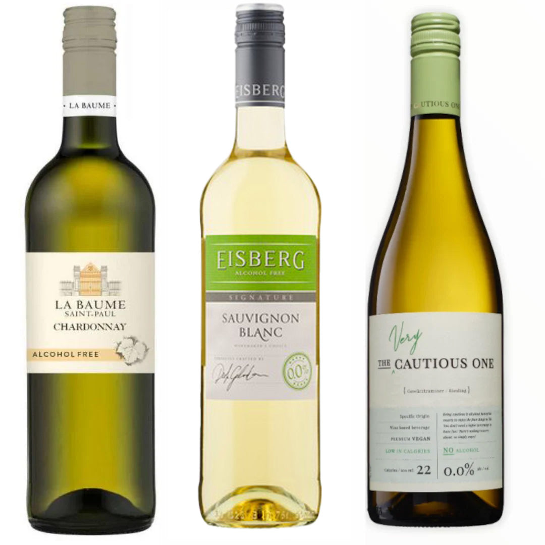Alcohol Free White Wine Introduction Bundle – Non Alcoholic White Wine Tasting Trio