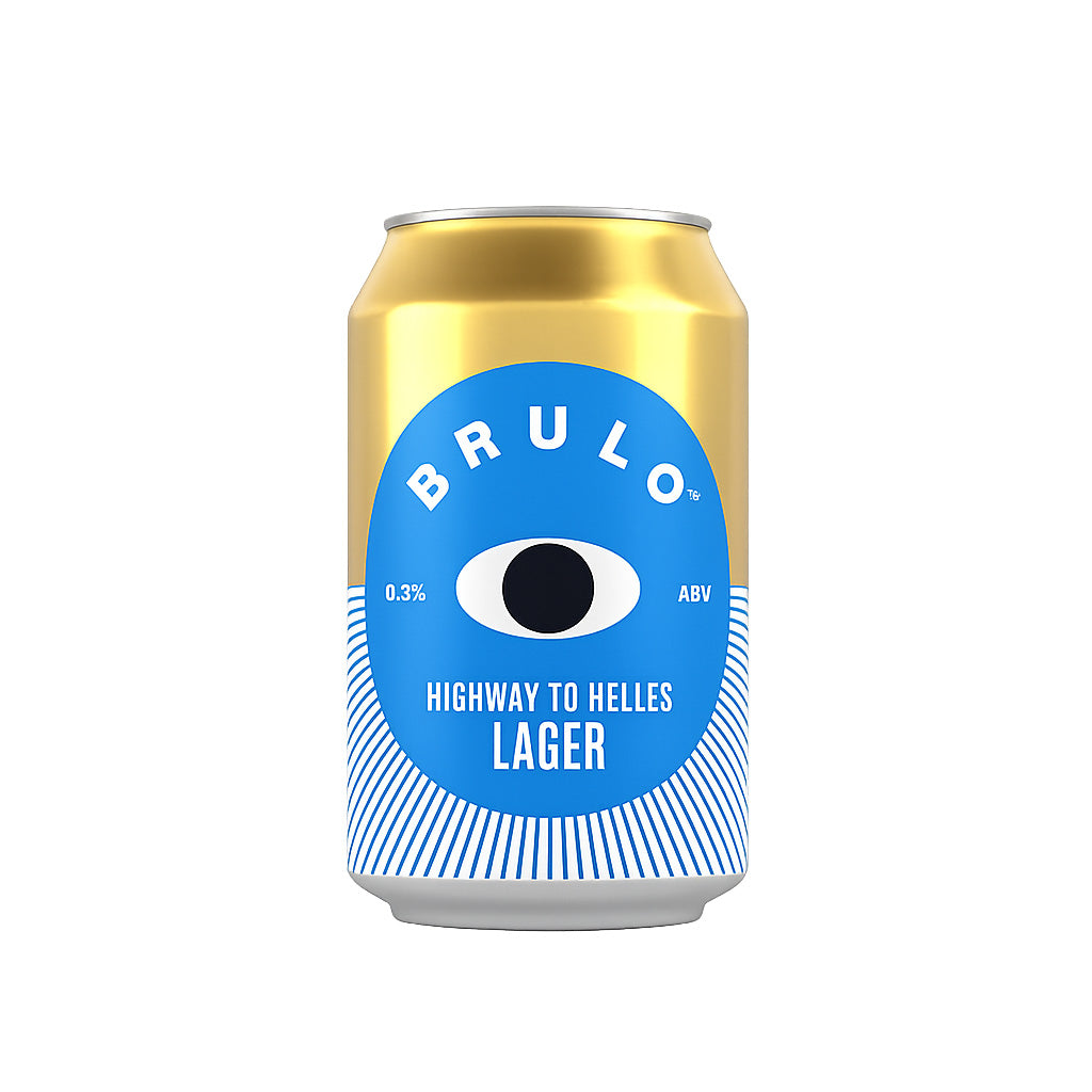 BRULO Highway To Helles Lager - Alcohol Free Beer