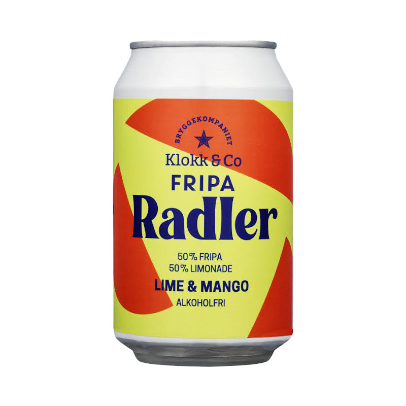 Klokk & Co FRIPA Radler Lime & Mango - Alcohol Free IPA Radler