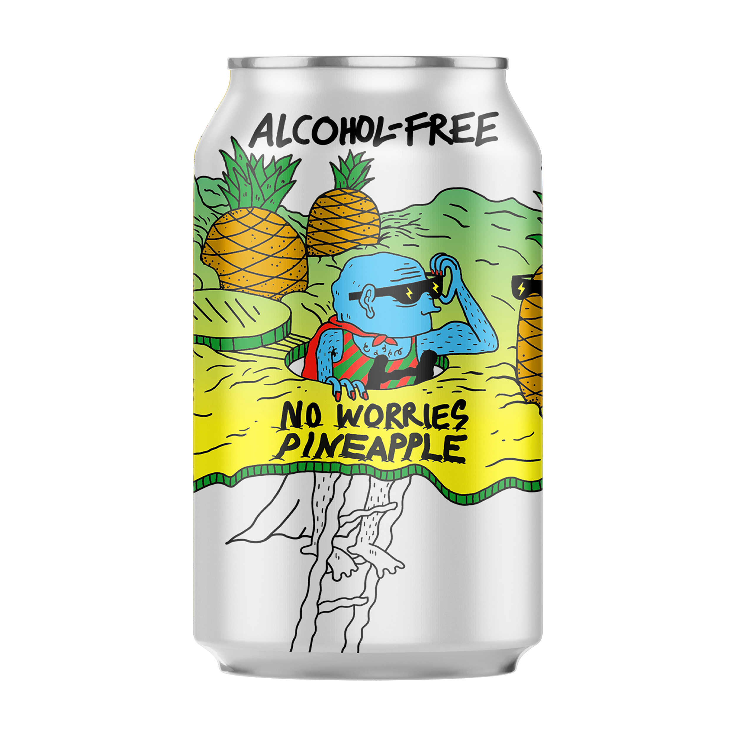 Lervig No Worries Pineapple - Alcohol Free IPA