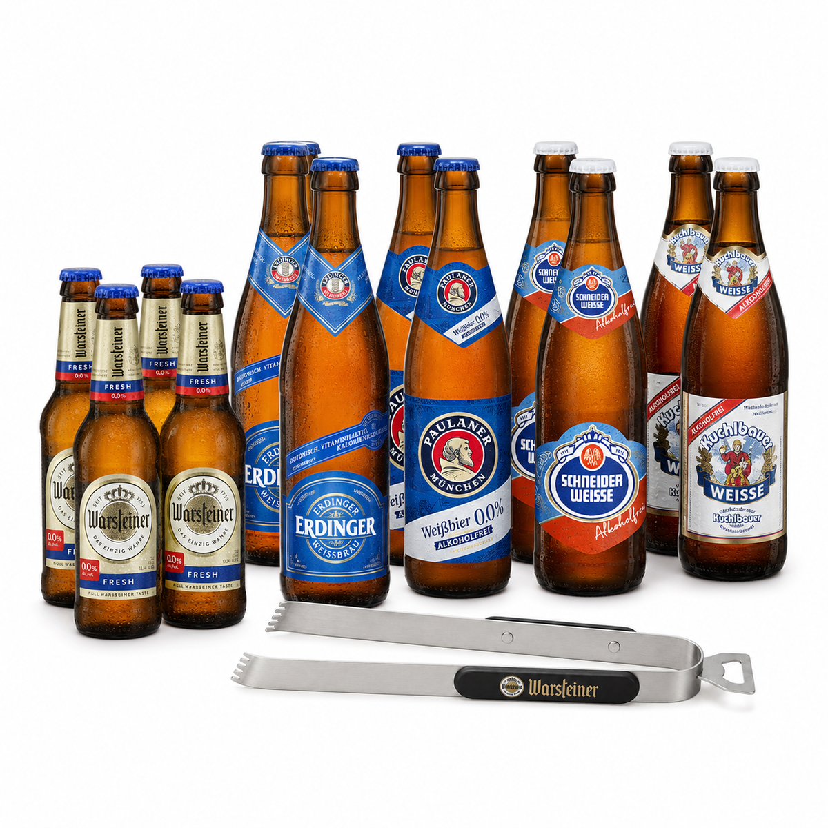 Oktoberfest Alcohol Free Beer Mixed Case with Warsteiner Tongs