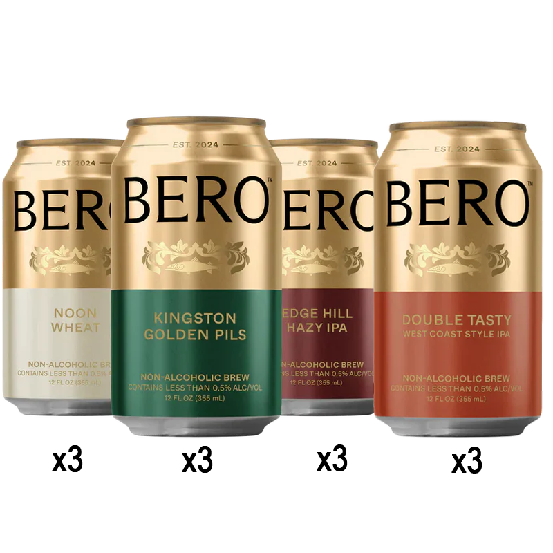 Bero Brewing Variety Pack - Non Alcoholic Beer Mixed Case