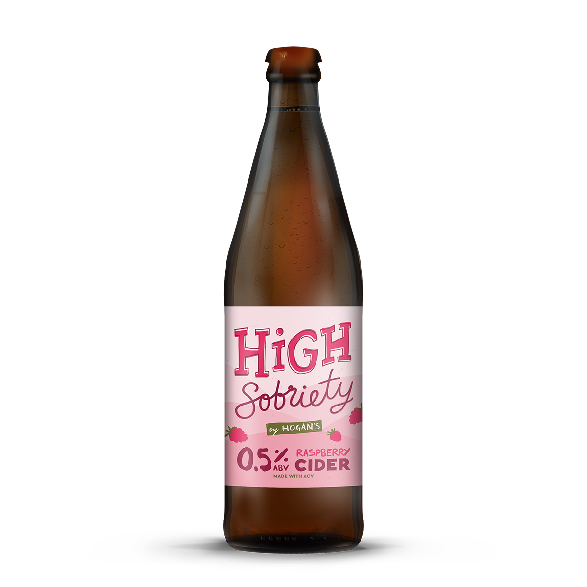 Hogan's High Sobriety Raspberry Cider - Non Alcoholic Cider