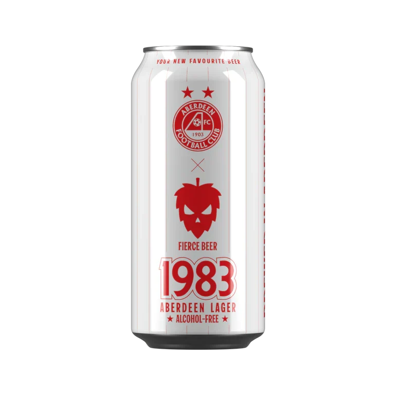 Fierce 1983 Alcohol Free Lager Aberdeen FC Collab