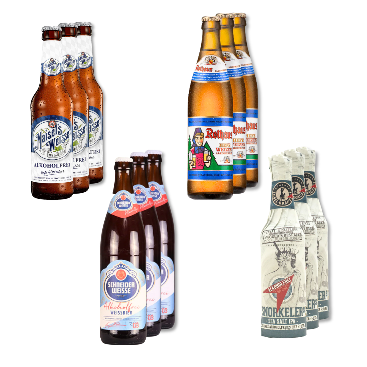 German Alcohol Free Beer Box - Mixed Case 12 Pack