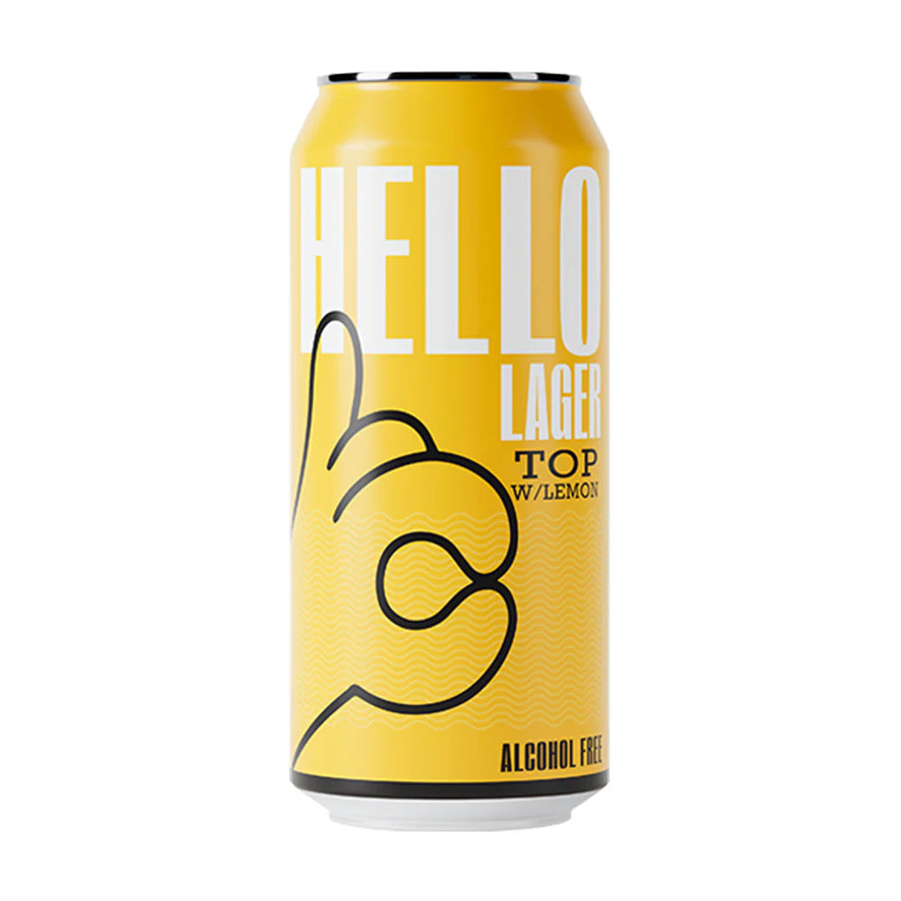 HELLO Refreshing Lemon Top - Alcohol Free Helles Lager