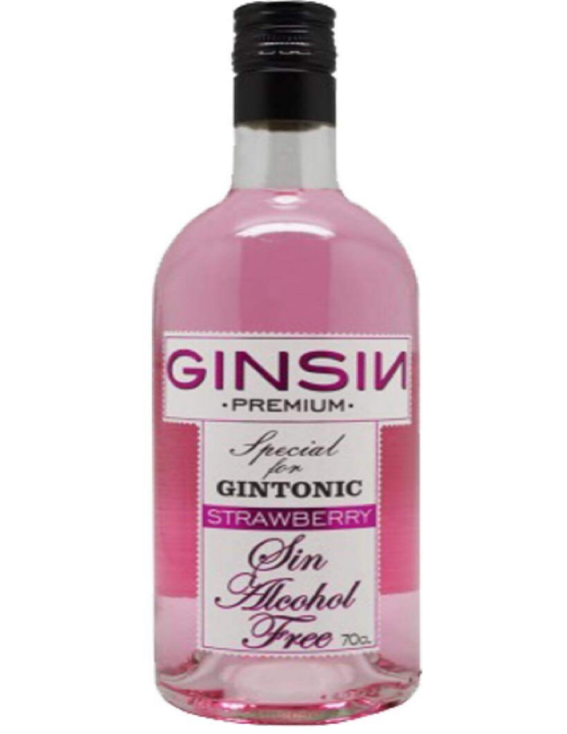 Ginsin - Strawberry 70cl - Alcohol Free Gin Alternative