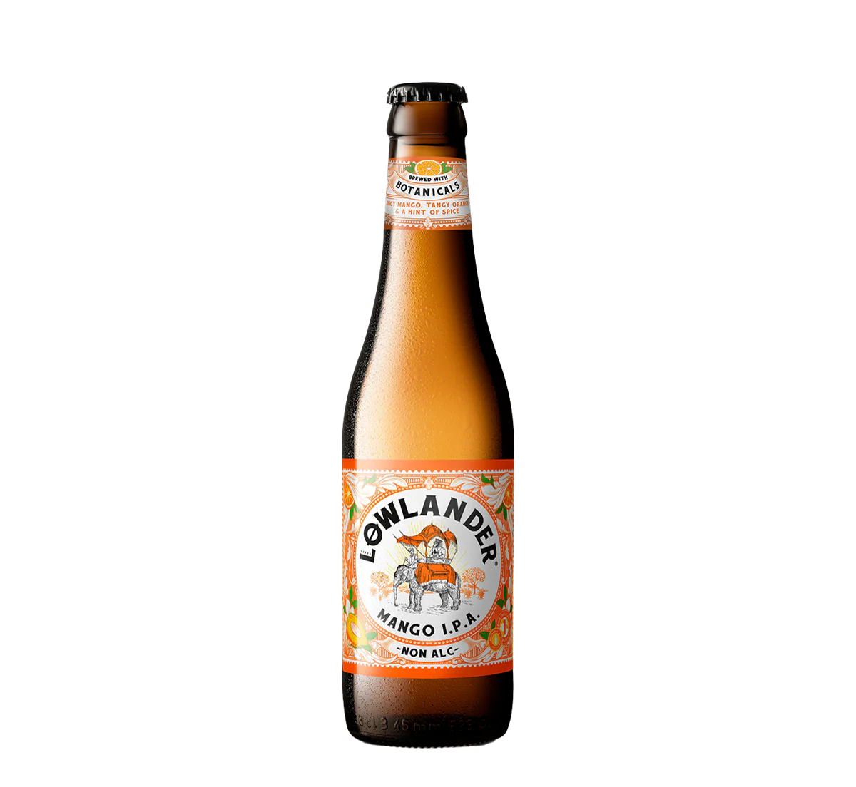 Lowlander Mango IPA - Non Alcoholic IPA with Mango, Cardamom & Orange peel