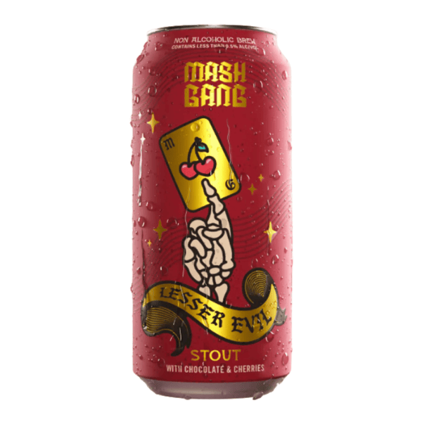 Mash Gang – Lesser Evil 0.5% Non Alcoholic Beer 440ml