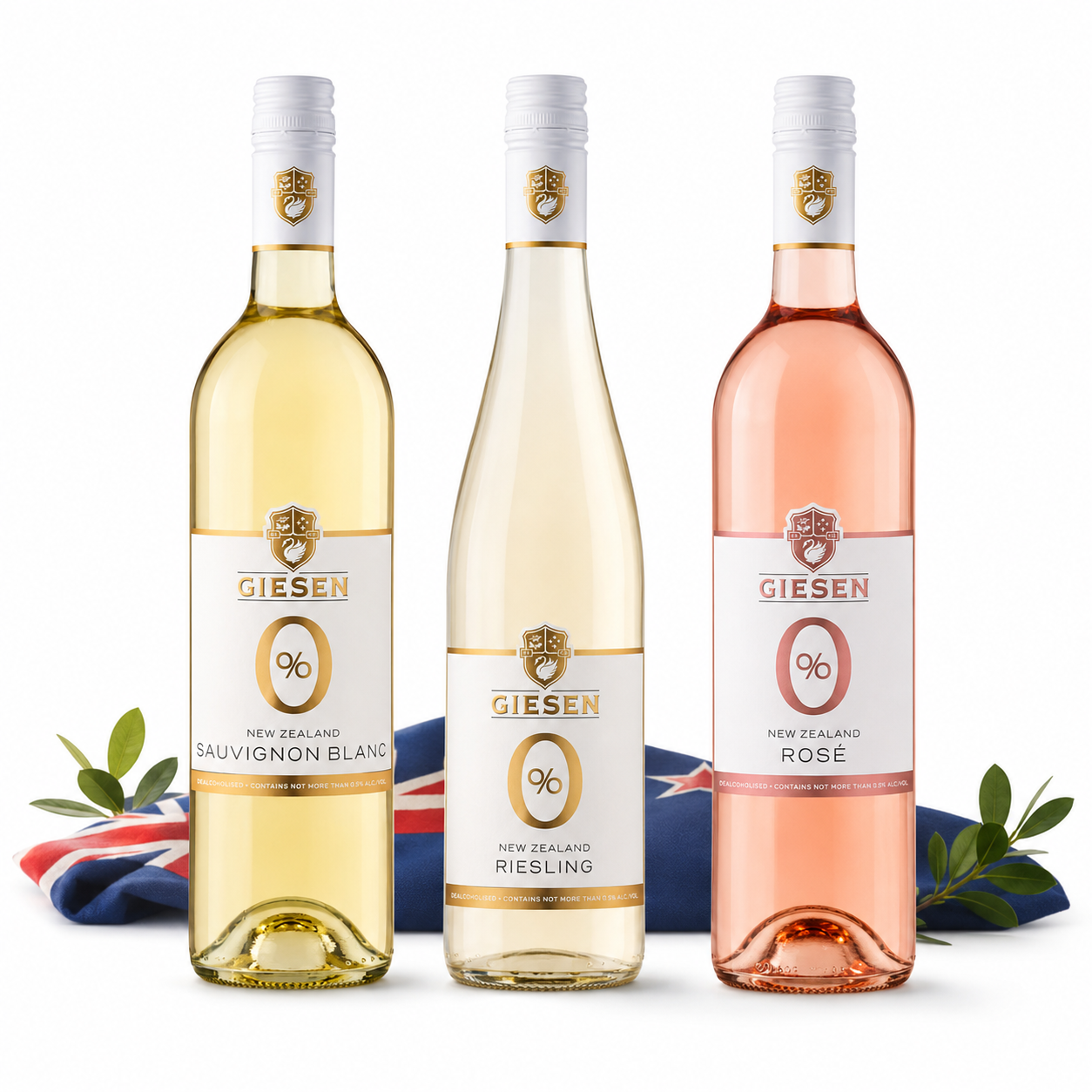 New Zealand Alcohol Free Wine Trio - Giesen Mixed Wine Case
