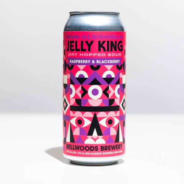 Jelly King Dry-Hopped Sour (Raspberry & Blackberry) – Non-Alcoholic Beer