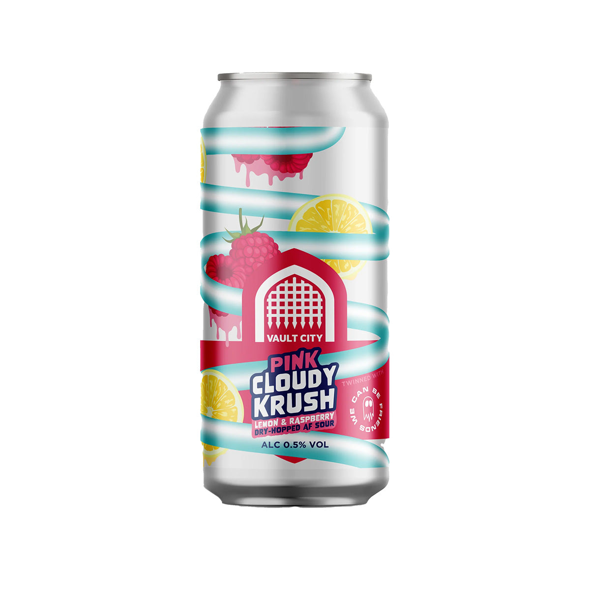 Pink Cloudy Krush 0.5%- Alcohol Free Lemon Raspberry Hop Sour