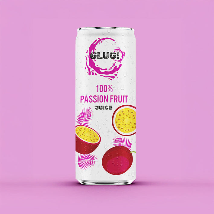 GLUG! 100% Passion Fruit Juice No Added Sugar