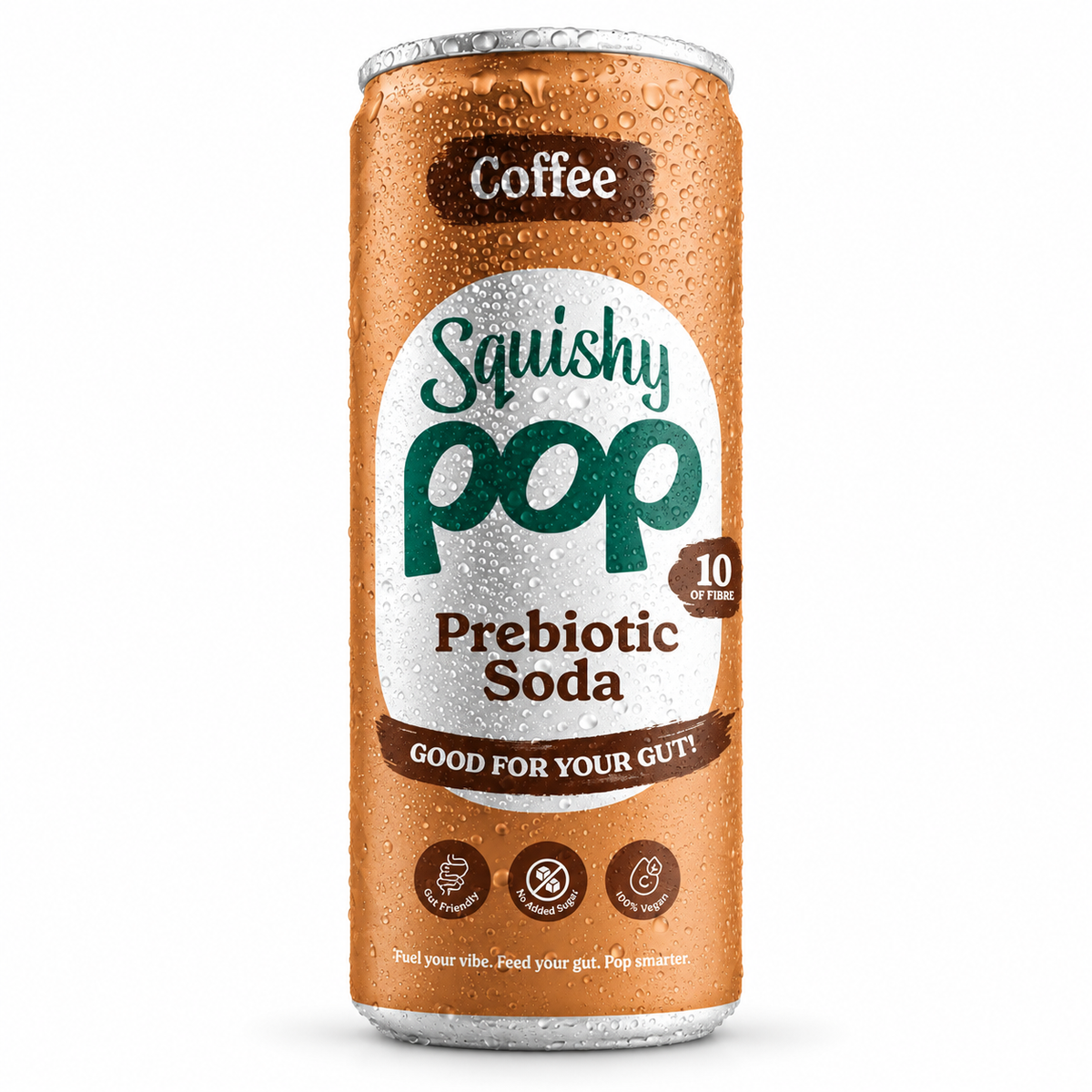 Squishy Pop Coffee Functional Prebiotic Soda 330ml | 10g Fibre