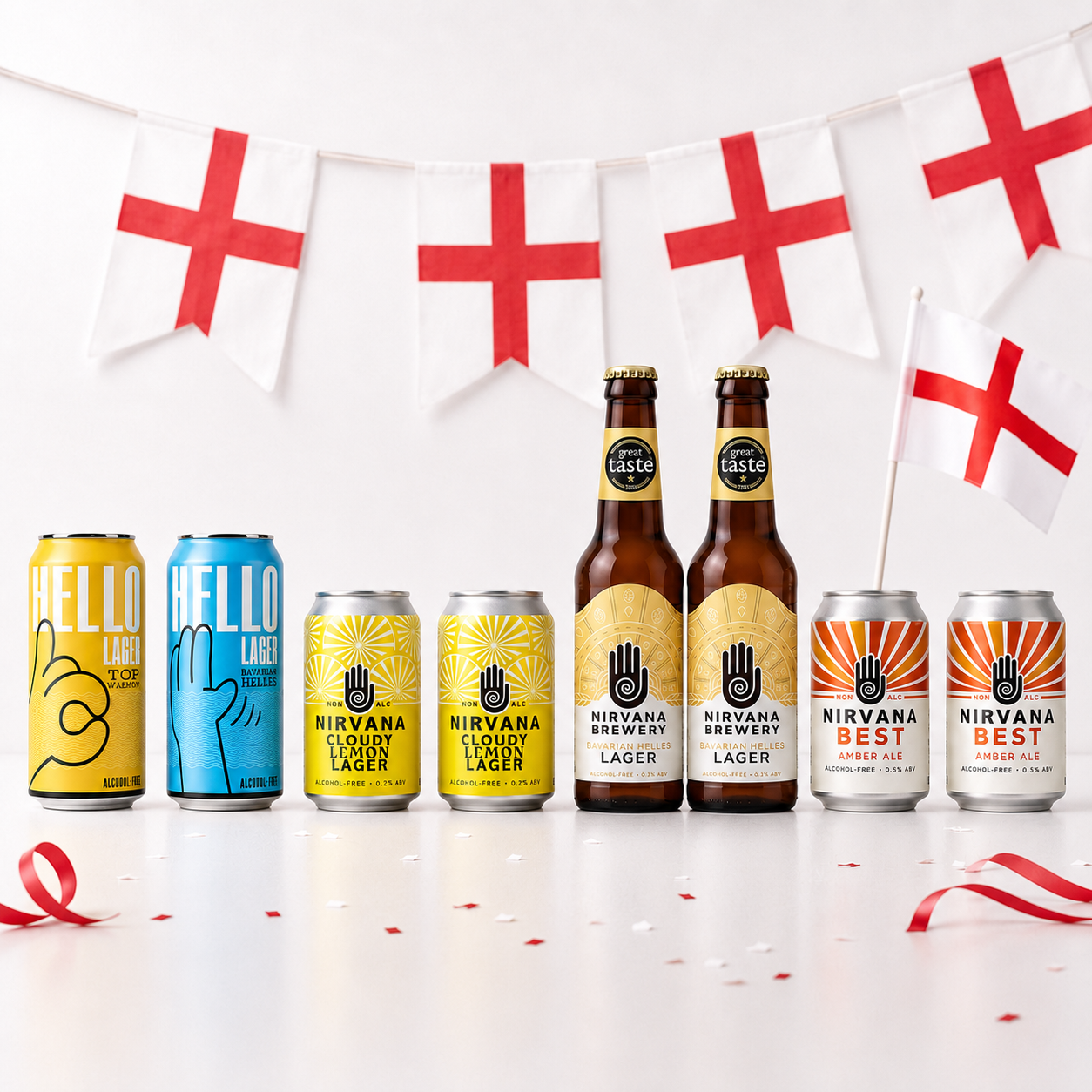 England Beer Discovery Pack - Alcohol Free Mixed Beer Case