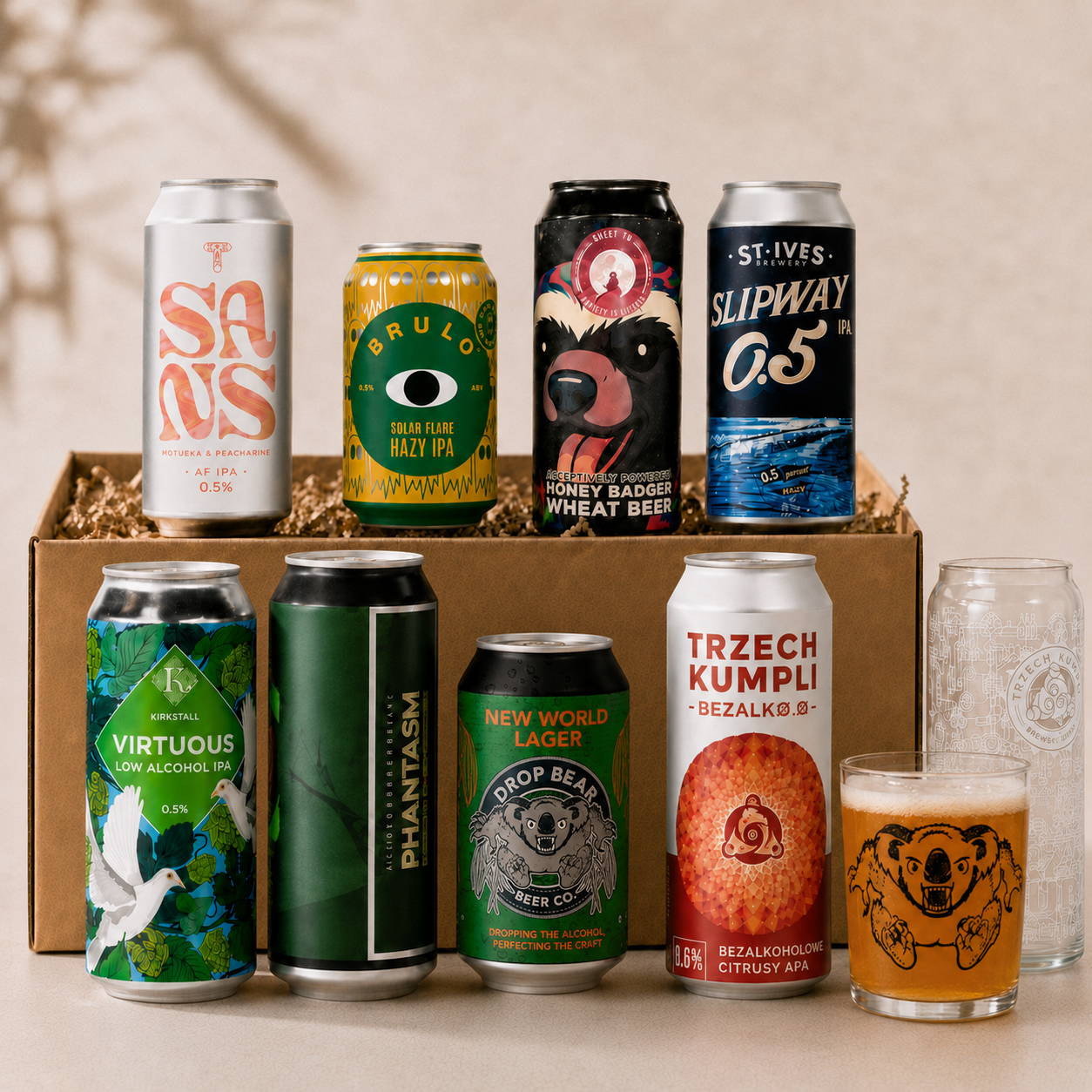 Super Dad - 2 Glass Alcohol Free Beer Gift Box - Fathers Day Box