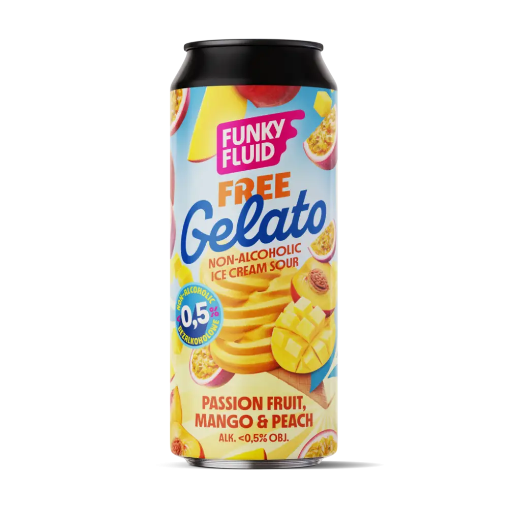 Funky Fluid Free Gelato Passionfruit, Mango & Peach Alcohol Free Sour