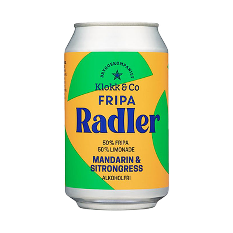Klokk & Co FRIPA Radler Mandarin & Lemongrass - Alcohol Free IPA Radler
