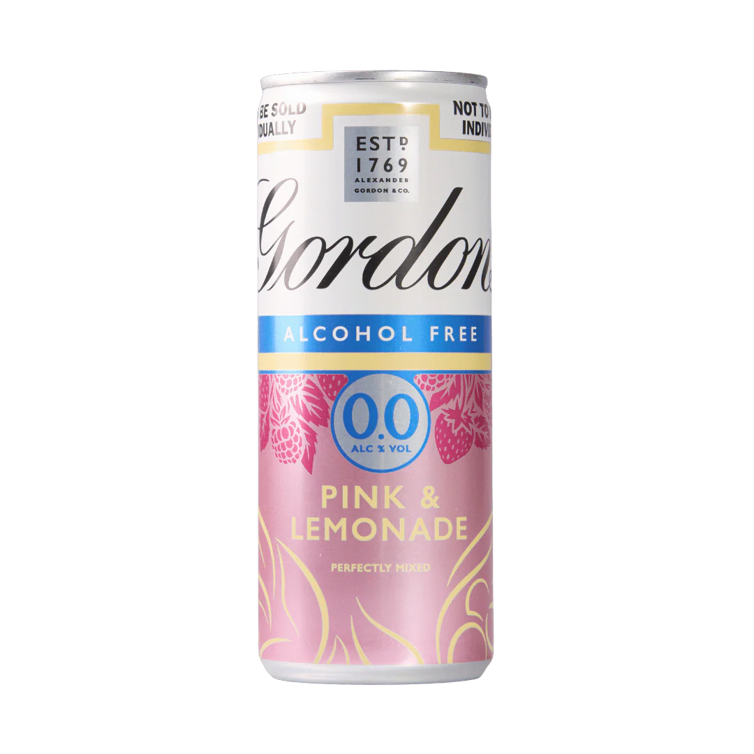 Gordon’s London Dry Alcohol Free Pink Gin and Lemonade