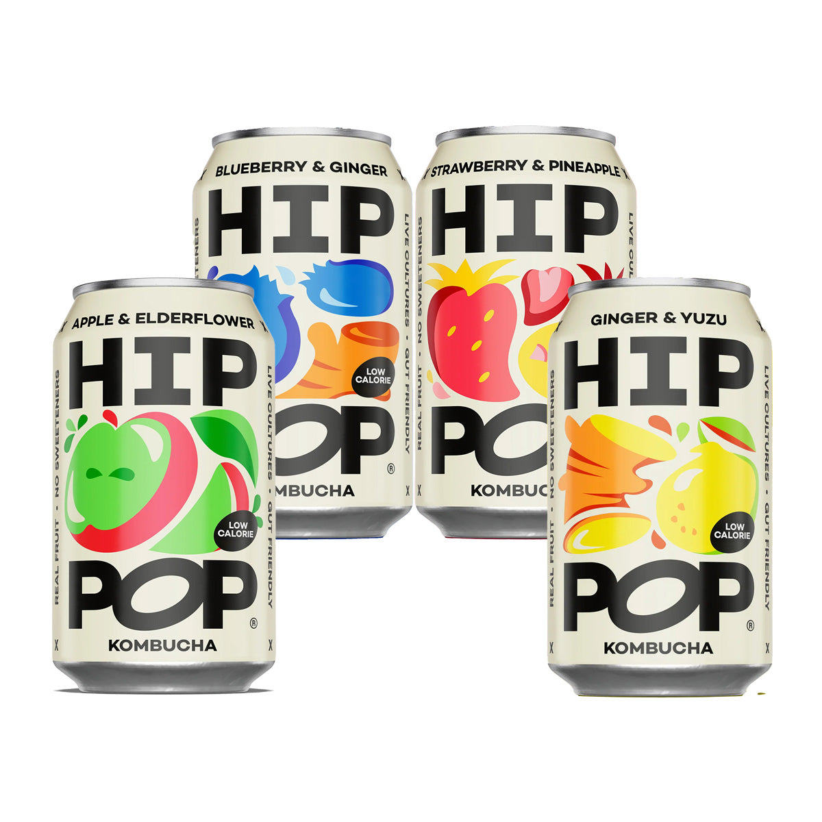 Hip Pop Mixed Kombucha Case – Alcohol Free