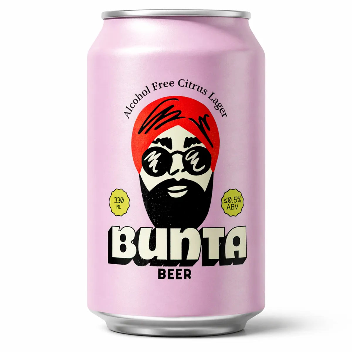 BUNTA Alcohol Free Beer 0.0% - Non Alcoholic Lager