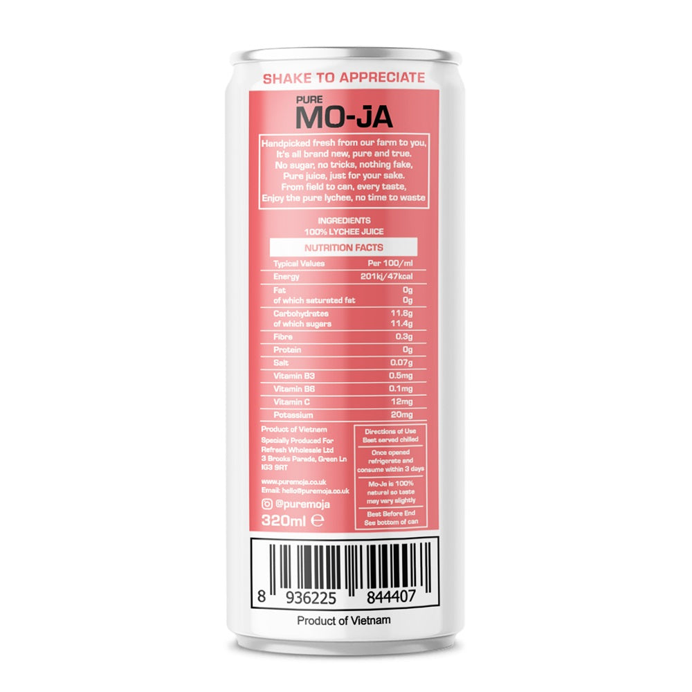 Pure Mo-Ja Lychee Juice – 100% Pure Lychee Juice (320 ml)