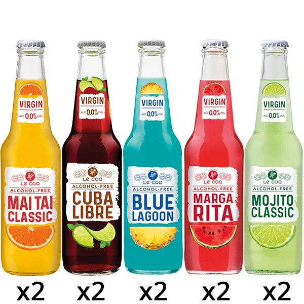 Virgin Cocktail Mocktail Mixed Case – 10 Alcohol Free Drinks