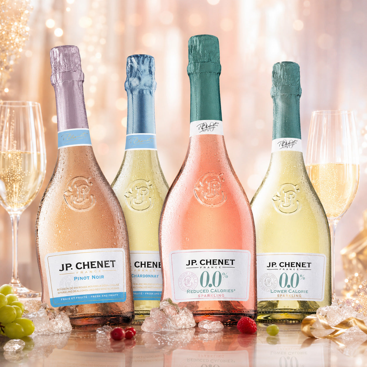 JP Chenet Sparkling Collection Alcohol Free Sparkling Wine Box 4 x 750ml