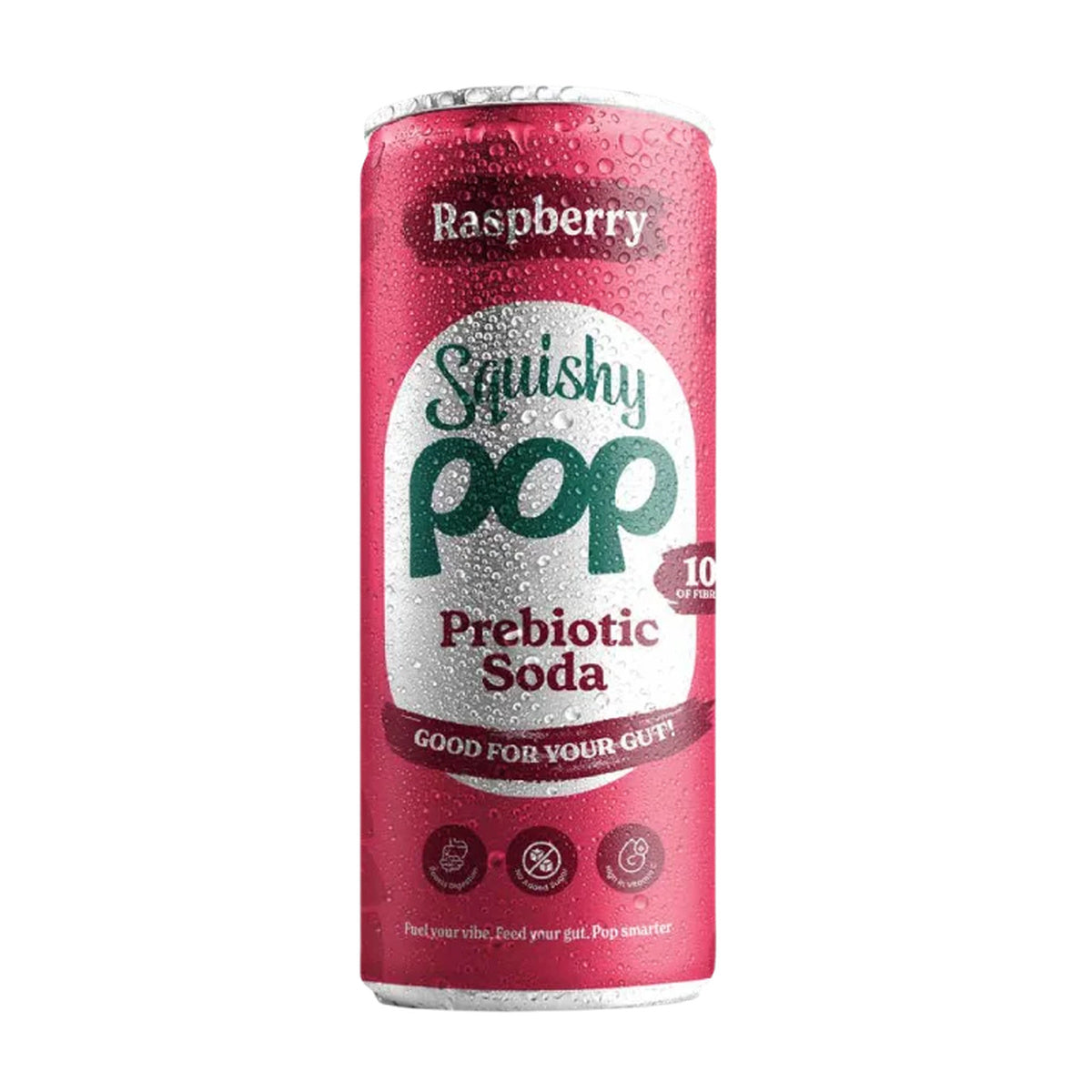 Squishy Pop Raspberry Functional Prebiotic Soda 330ml | 10g Fibre