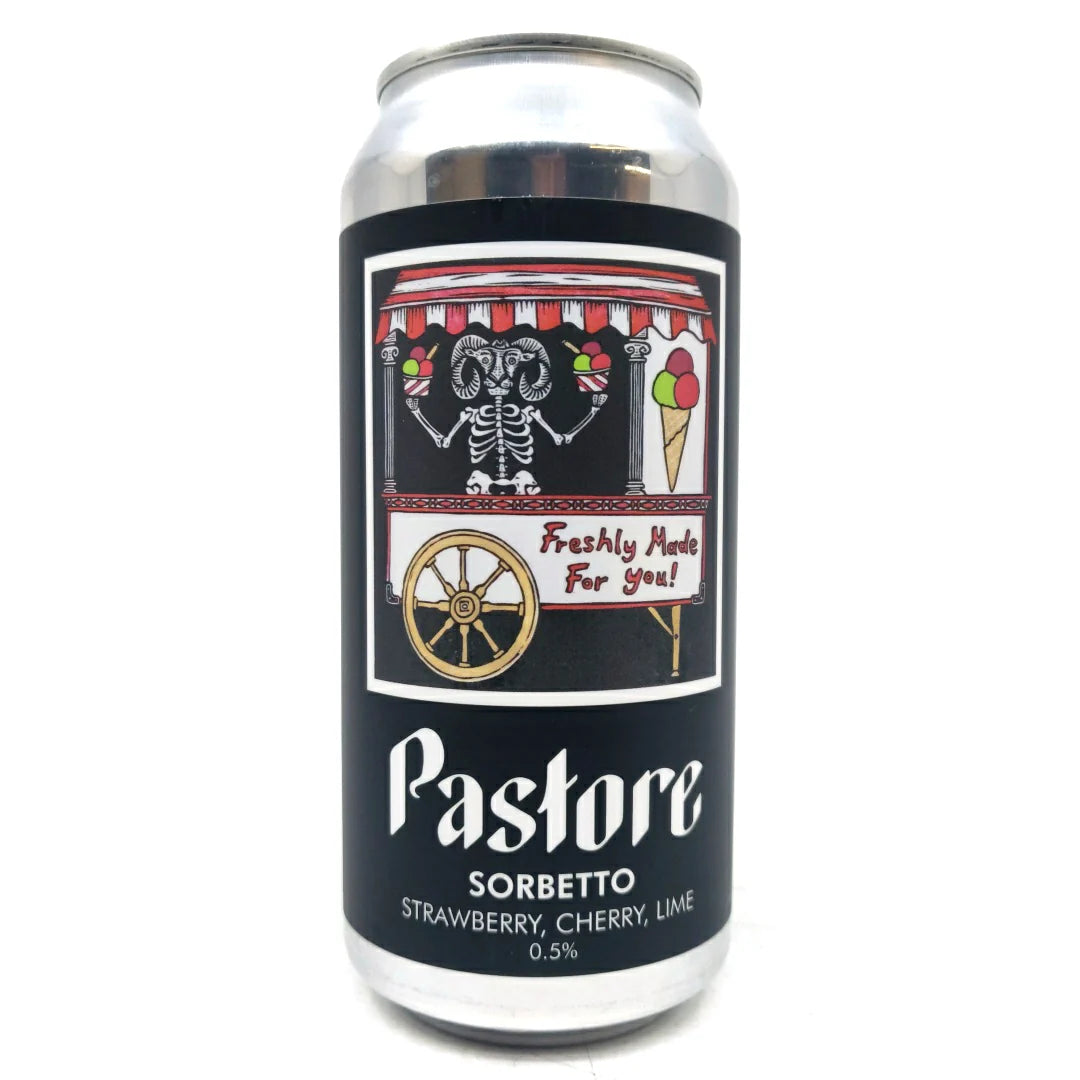 Pastore Sorbetto Strawberry Cherry and Lime - Alcohol Free Sour Beer