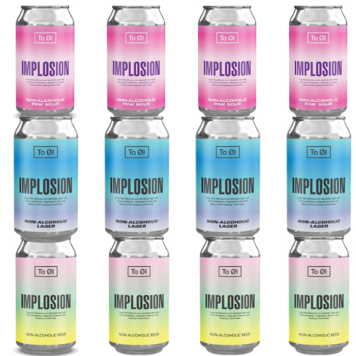 To Øl : Implosion Mixed Case, (12 alcohol free beers)