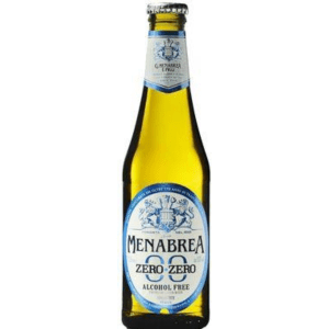 Menabrea Zero Zero Italian alcohol free lager beer bottle 330ml