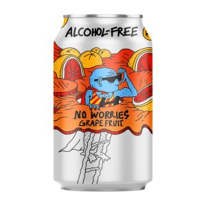Lervig No Worries Grapefruit 330ml 0.5% – Premium Non-Alcoholic Pale Ale
