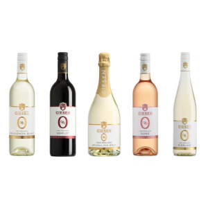 Giesen New Zealand Alcohol Free Wine Bundle – 5 Bottle Non Alcoholic Wine Selection