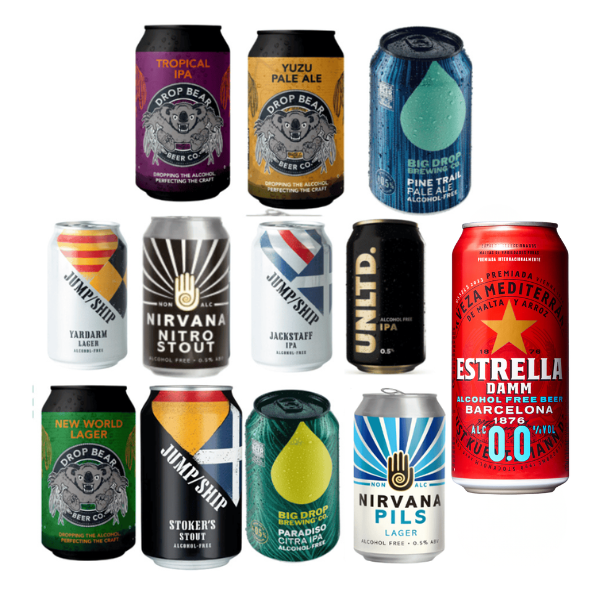 Gluten Free Alcohol Free mixed beer box