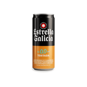 Estrella Galicia 00 Tostada Alcohol Free Beer, 330ml