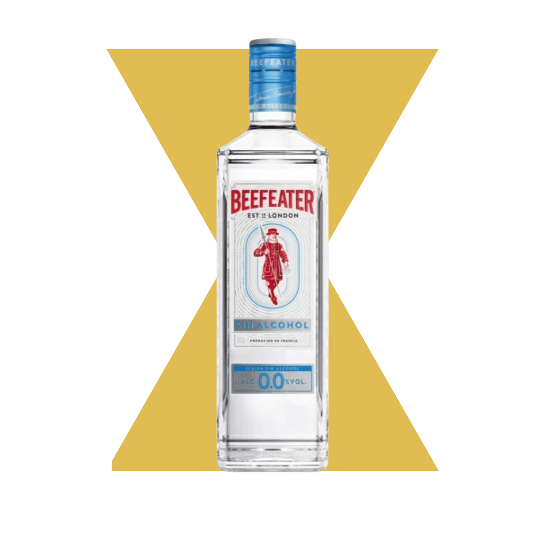 Beefeater 0.0% alcohol-free gin bottle front view