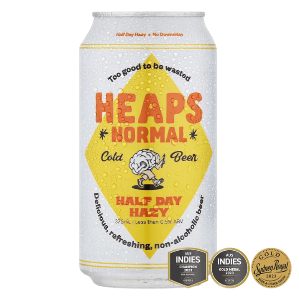Heaps Normal - Half Day Hazy 0.5% Non Alcoholic Beer 375ml