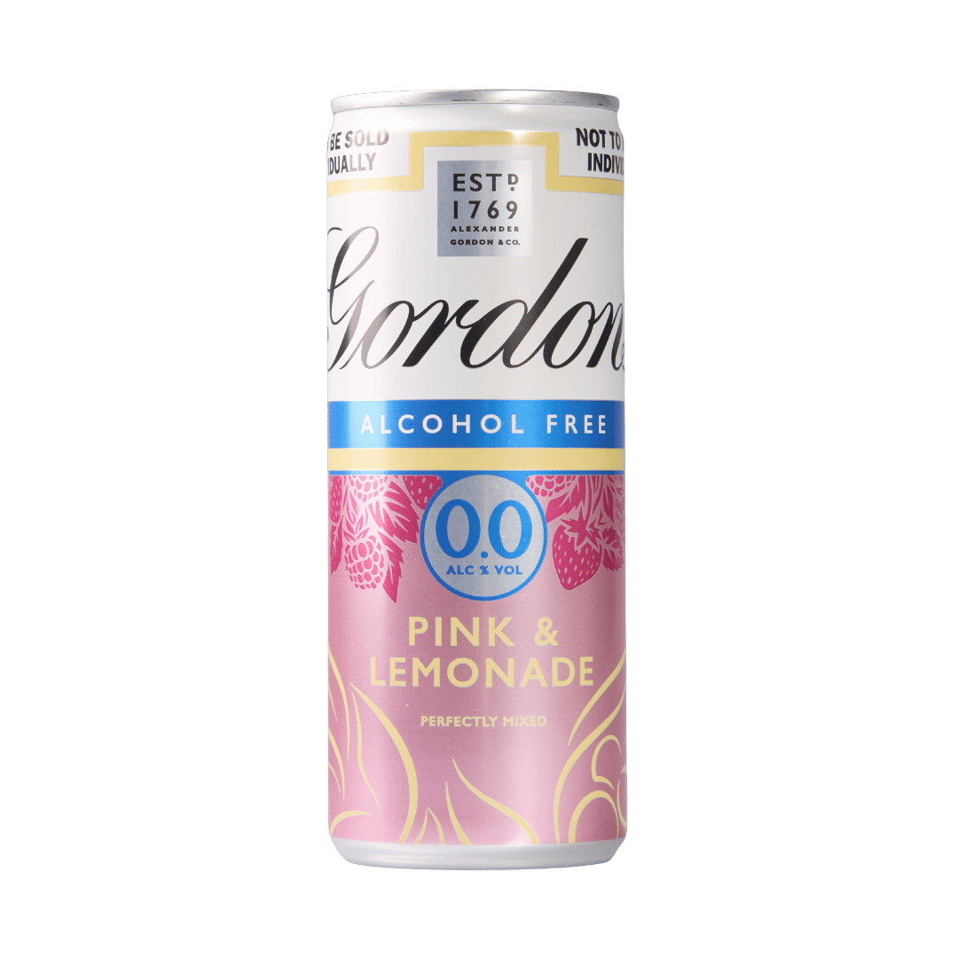 Gordon's London Dry Alcohol Free Pink Gin and Lemonade