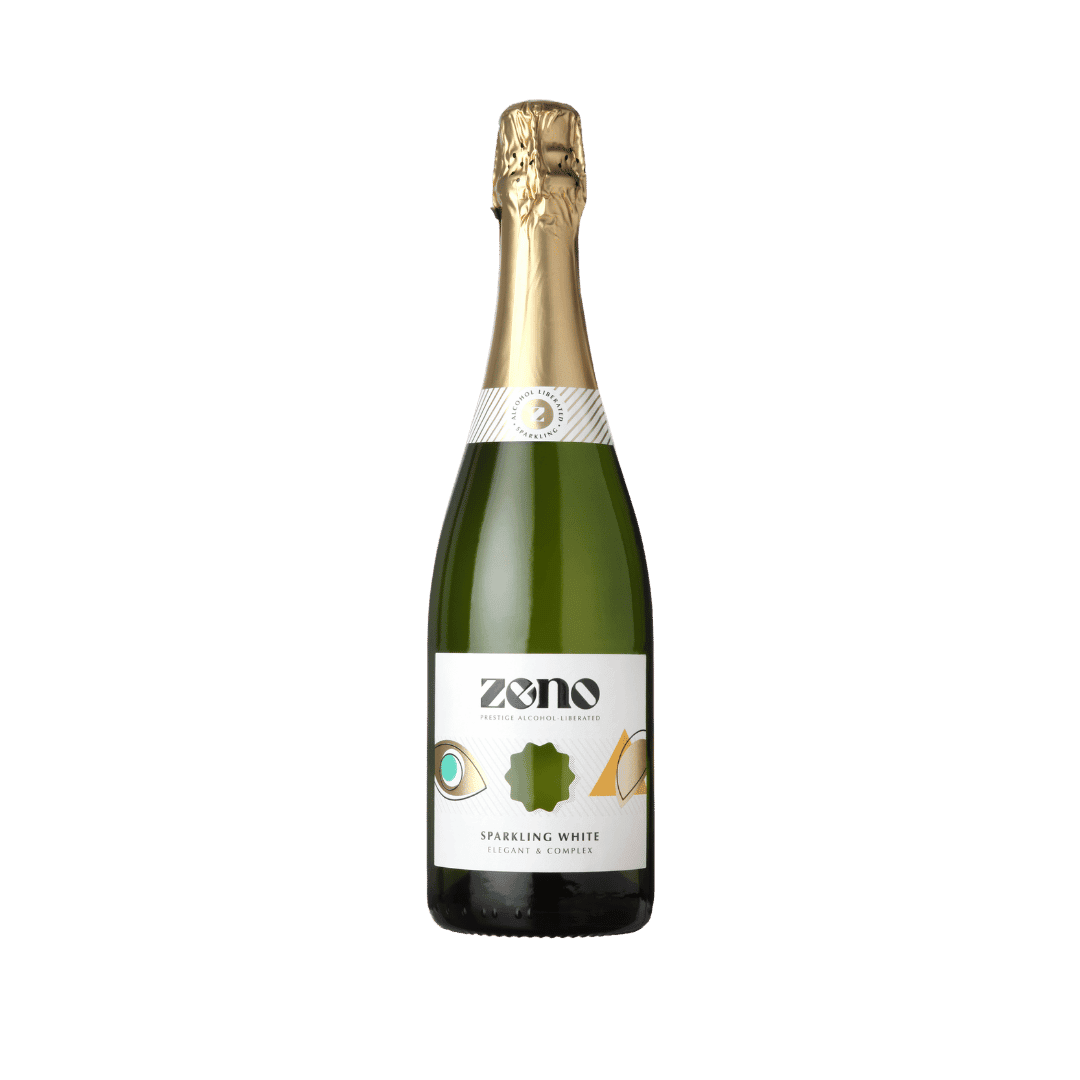 Zeno Sparkling White Alcohol-Free – Elegant and complex – Premium non alcoholic sparkling white wine